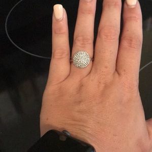 Michael Kors Rose Gold Pave Diamond Ring size 7